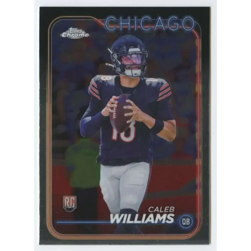 2024 Topps Chrome #202 Caleb Williams NM-MT RC Rookie Chicago Bears Football Card - Football Card Single