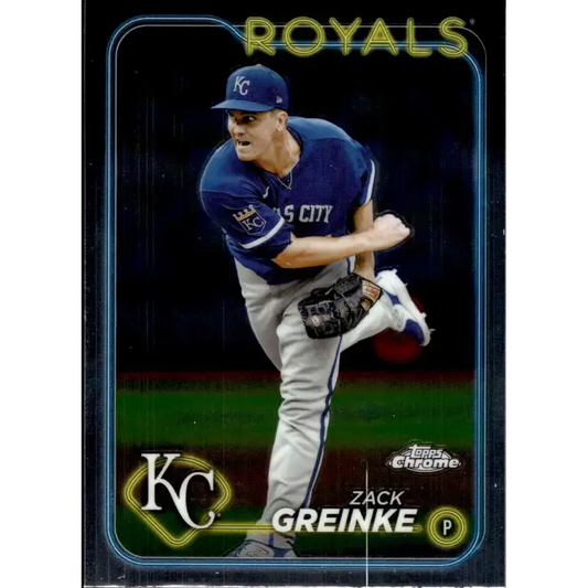 2024 Topps Chrome #202 Zack Greinke NM-MT Kansas City Royals Baseball Card - Baseball Card Single