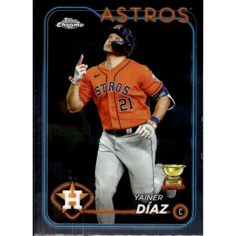 2024 Topps Chrome #203 Yainer Diaz NM-MT Houston Astros Baseball Card - Baseball Card Single