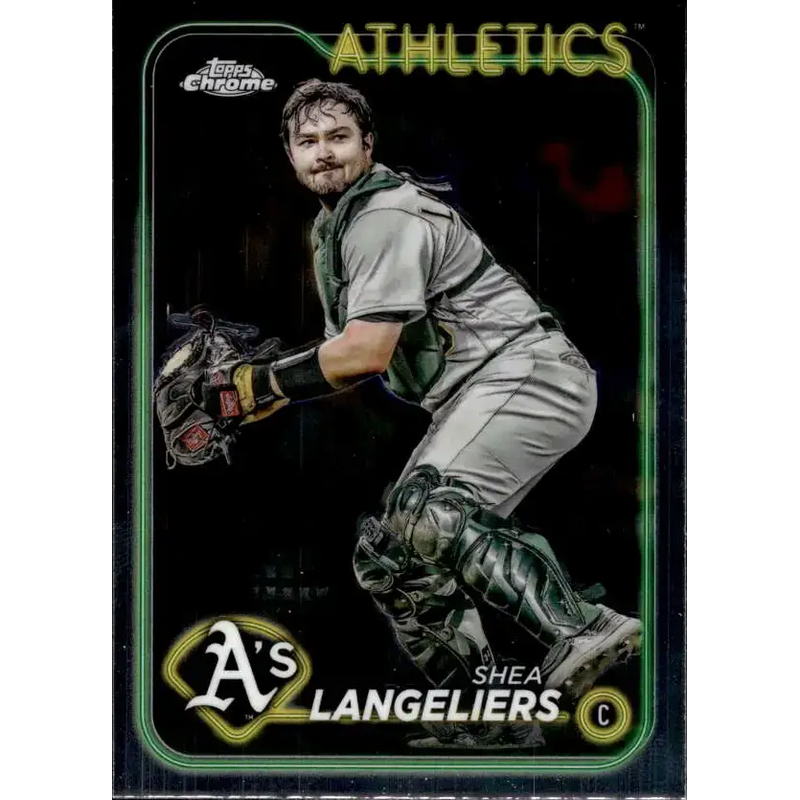2024 Topps Chrome #205 Shea Langeliers NM-MT Oakland Athletics Baseball Card - Baseball Card Single