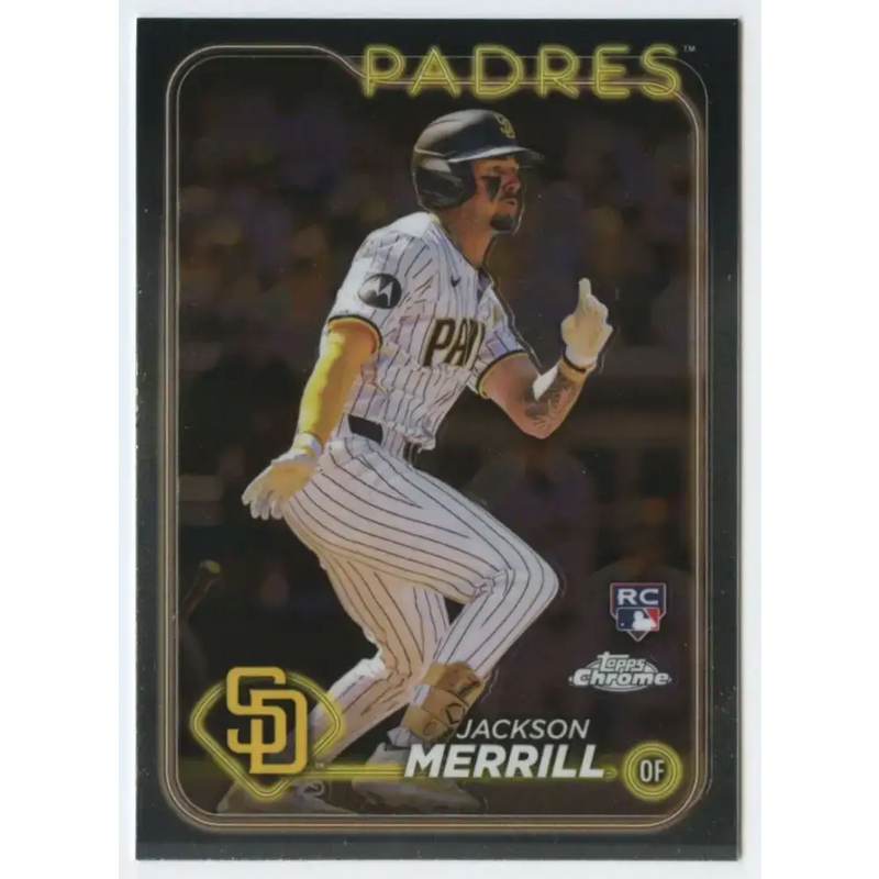 2024 Topps Chrome #207 Jackson Merrill NM-MT RC Rookie San Diego Padres Baseball Card - Baseball Card Single