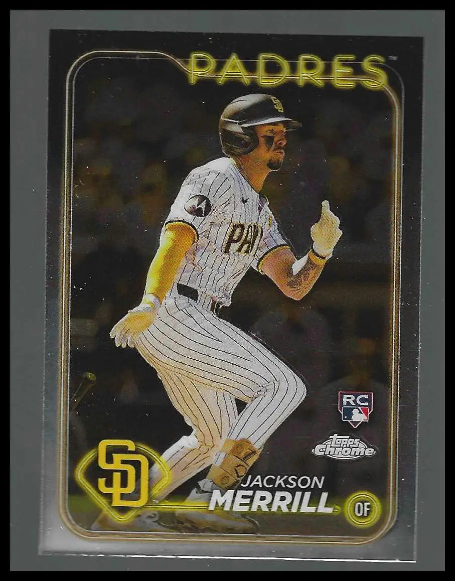 2024 Topps Chrome #207 Jackson Merrill Rookie - Baseball Card Single