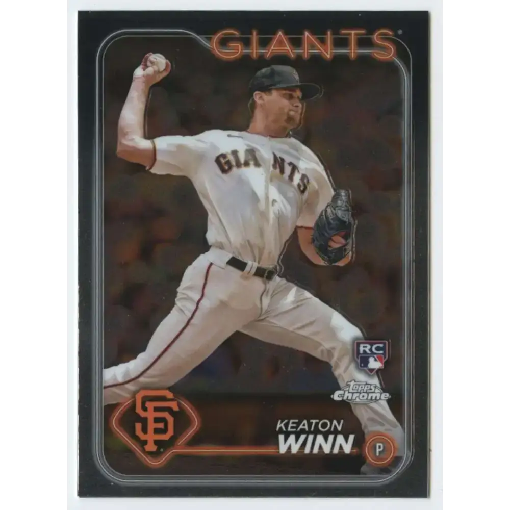 2024 Topps Chrome #208 Keaton Winn NM-MT RC Rookie San Francisco Giants Baseball Card - Baseball Card Single