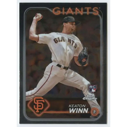 2024 Topps Chrome #208 Keaton Winn NM-MT RC Rookie San Francisco Giants Baseball Card - Baseball Card Single