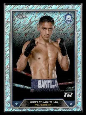 2024 Topps Chrome #21 Giovani Santillan Shimmer Refractor - Baseball Card Single