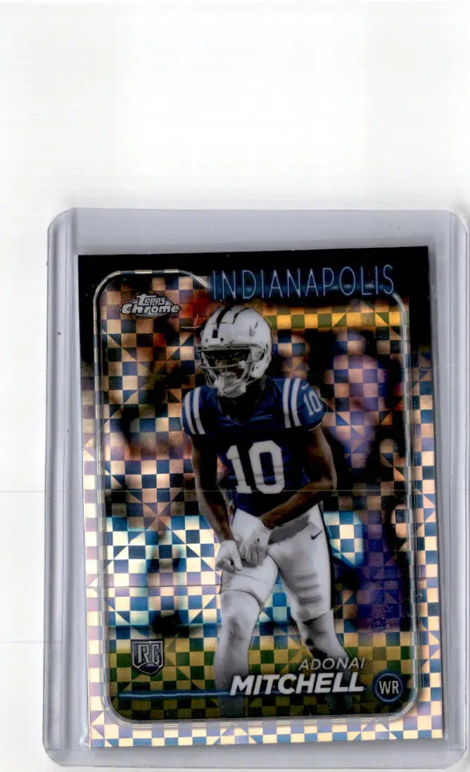 2024 Topps Chrome #210 Adonai Mitchell X-Fractor - Football Card Single
