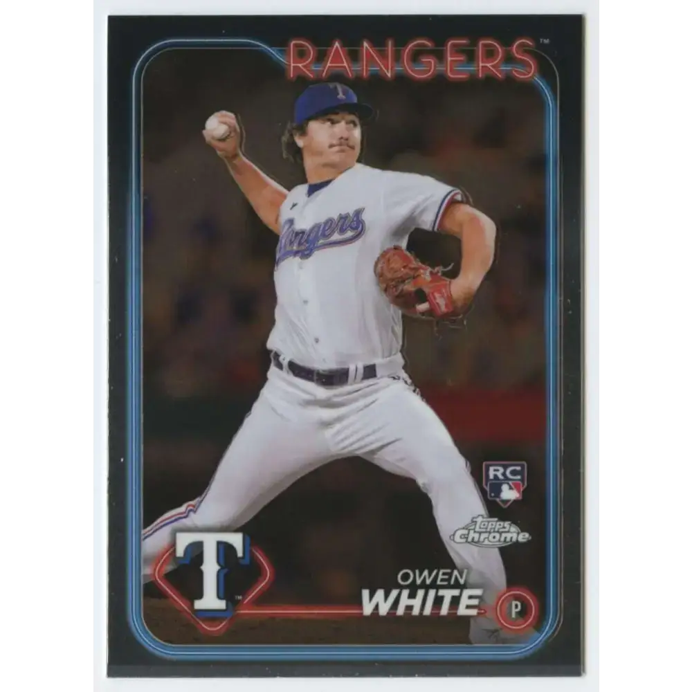 2024 Topps Chrome #211 Owen White NM-MT RC Rookie Texas Rangers Baseball Card - Baseball Card Single