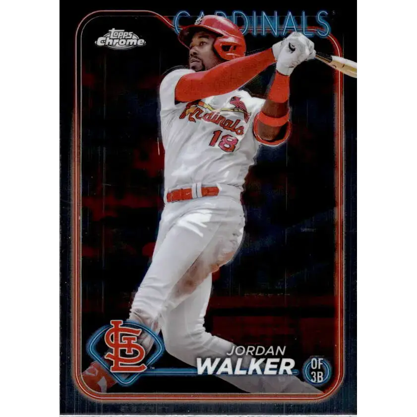 2024 Topps Chrome #212 Jordan Walker NM-MT St Louis Cardinals Baseball Card - Baseball Card Single