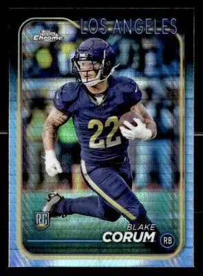 2024 Topps Chrome #219 Blake Corum Prism Refractor - Football Card Single