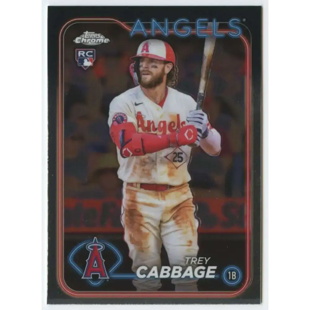 2024 Topps Chrome #226 Trey Cabbage NM-MT RC Rookie Los Angeles Angels Baseball Card - Baseball Card Single