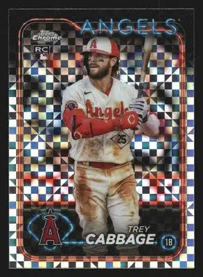 2024 Topps Chrome #226 Trey Cabbage X-Fractor Angels RC