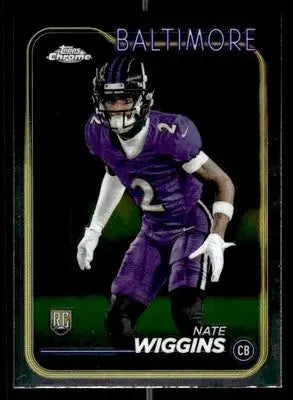 2024 Topps Chrome #227 Nate Wiggins - Football Card Single