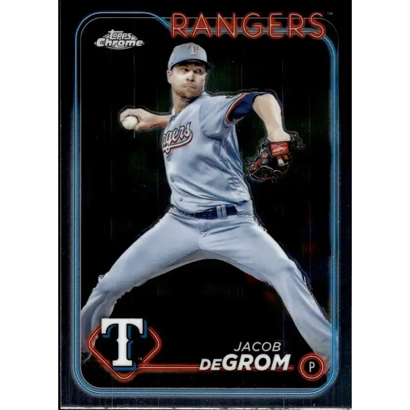 2024 Topps Chrome #228 Jacob deGrom NM-MT Texas Rangers Baseball Card - Baseball Card Single