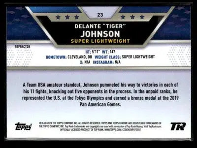 2024 Topps Chrome #23 Delante Johnson Refractor - Other