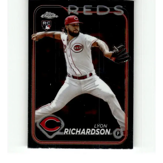 2024 Topps Chrome #230 Lyon Richardson NM-MT RC Rookie Cincinnati Reds Baseball Card - Baseball Card Single