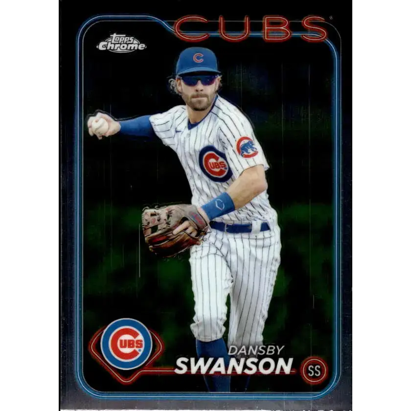 2024 Topps Chrome #231 Dansby Swanson NM-MT Chicago Cubs Baseball Card - Baseball Card Single