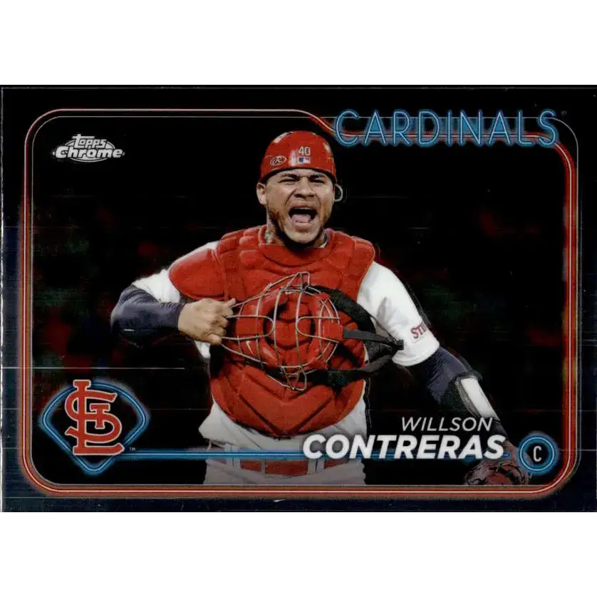 2024 Topps Chrome #234 Willson Contreras NM-MT St Louis Cardinals Baseball Card - Baseball Card Single