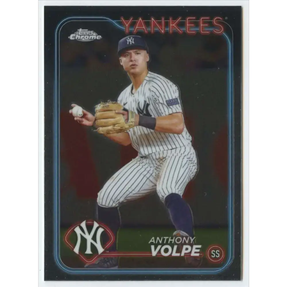 2024 Topps Chrome #236 Anthony Volpe NM-MT New York Yankees Baseball Card - Baseball Card Single