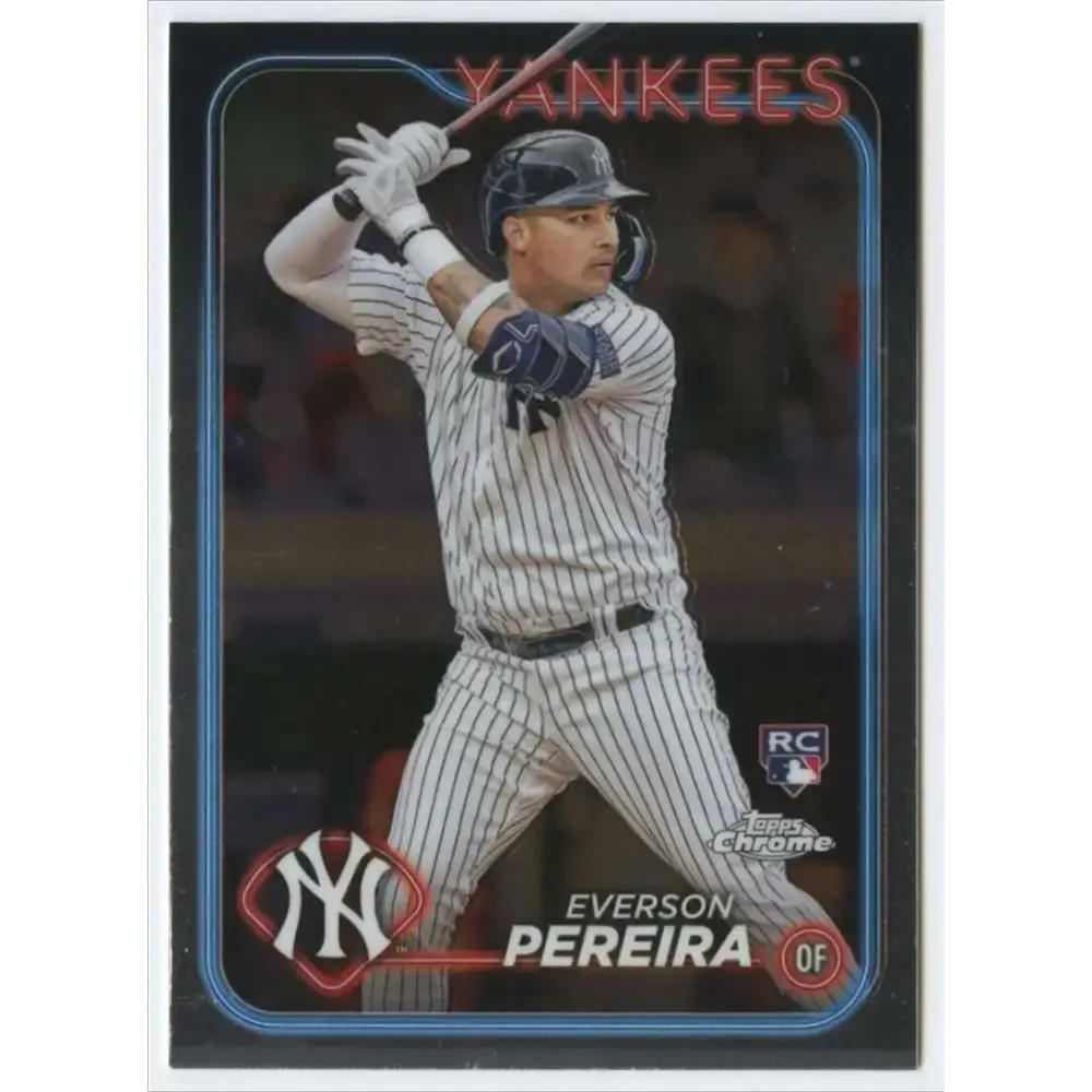 2024 Topps Chrome #238 Everson Pereira NM-MT RC Rookie New York Yankees Baseball Card - Baseball Card Single