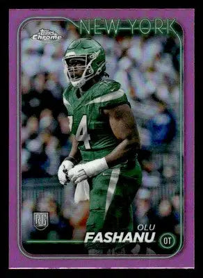 2024 Topps Chrome #238 Olu Fashanu Pink Refractor - Football Card Single