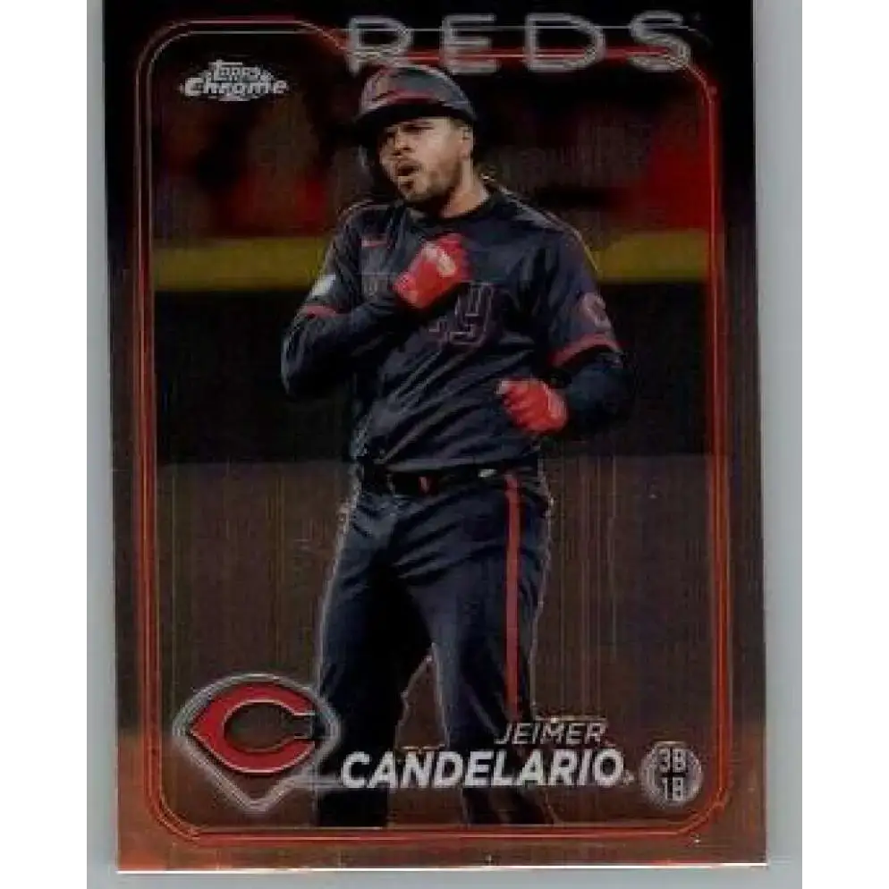 2024 Topps Chrome #239 Jeimer Candelario NM-MT Cincinnati Reds Baseball Card - Baseball Card Single