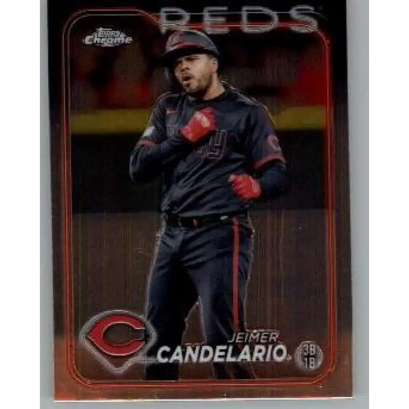 2024 Topps Chrome #239 Jeimer Candelario NM-MT Cincinnati Reds Baseball Card - Baseball Card Single