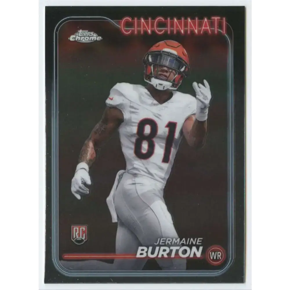 2024 Topps Chrome #240 Jermaine Burton NM-MT RC Rookie Cincinnati Bengals Football Card - Football Card Single