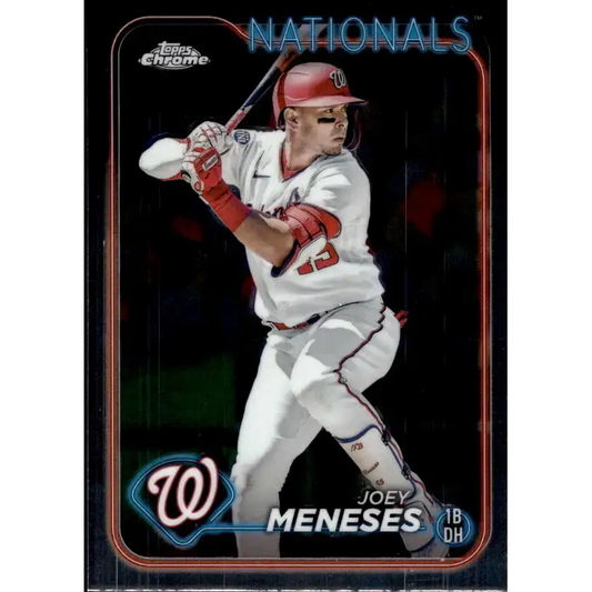 2024 Topps Chrome #242 Joey Meneses NM-MT Washington Nationals Baseball Card - Baseball Card Single