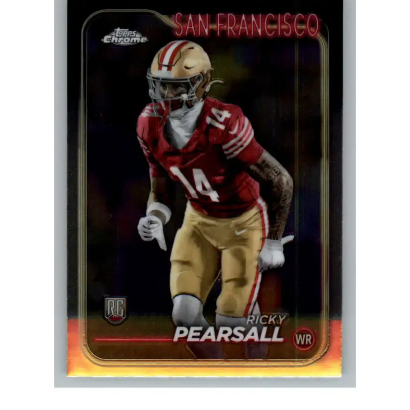 2024 Topps Chrome #243 Ricky Pearsall NM-MT RC Rookie San Francisco 49ers Football Card - Football Card Single