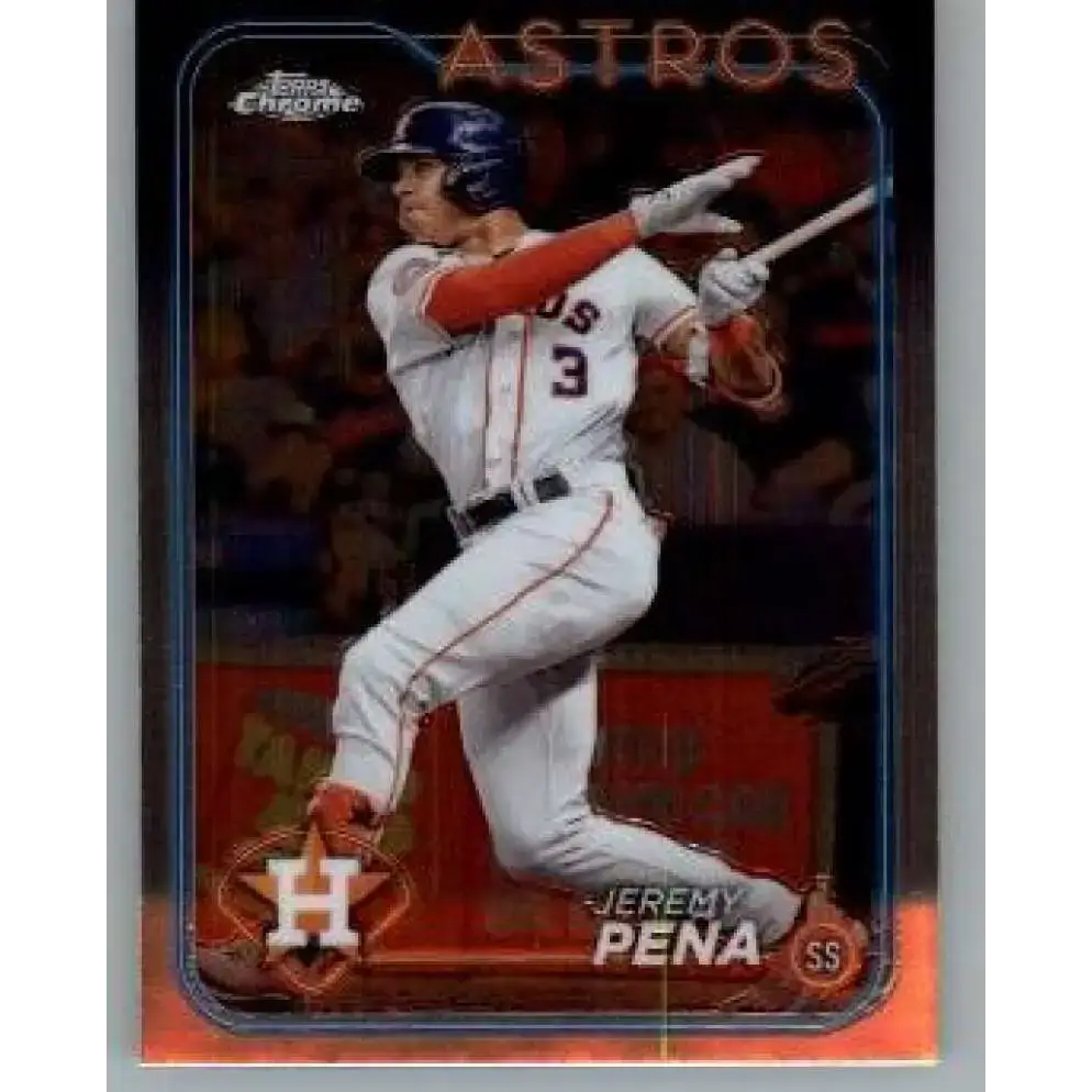 2024 Topps Chrome #244 Jeremy Pena NM-MT Houston Astros Baseball Card - Baseball Card Single