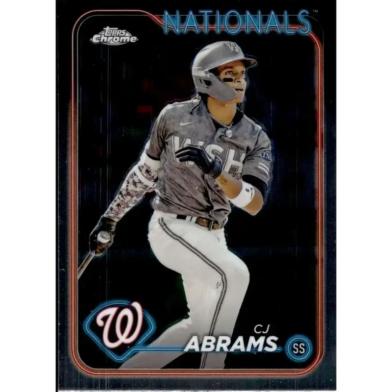 2024 Topps Chrome #247 CJ Abrams NM-MT Washington Nationals Baseball Card - Baseball Card Single