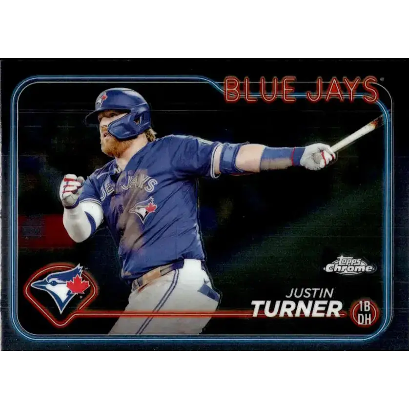 2024 Topps Chrome #248 Justin Turner NM-MT Toronto Blue Jays Baseball Card - Baseball Card Single