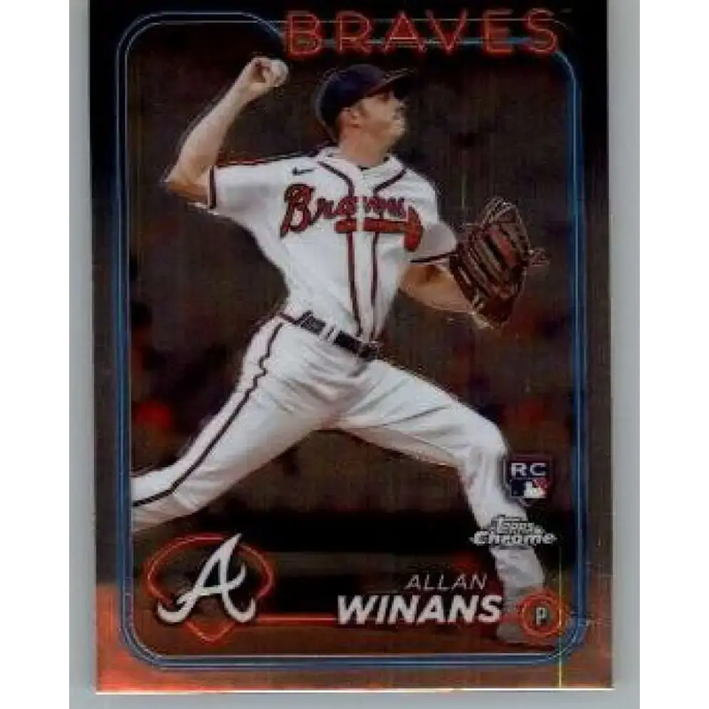 2024 Topps Chrome #249 Allan Winans NM-MT RC Rookie Atlanta Braves Baseball Card - Baseball Card Single