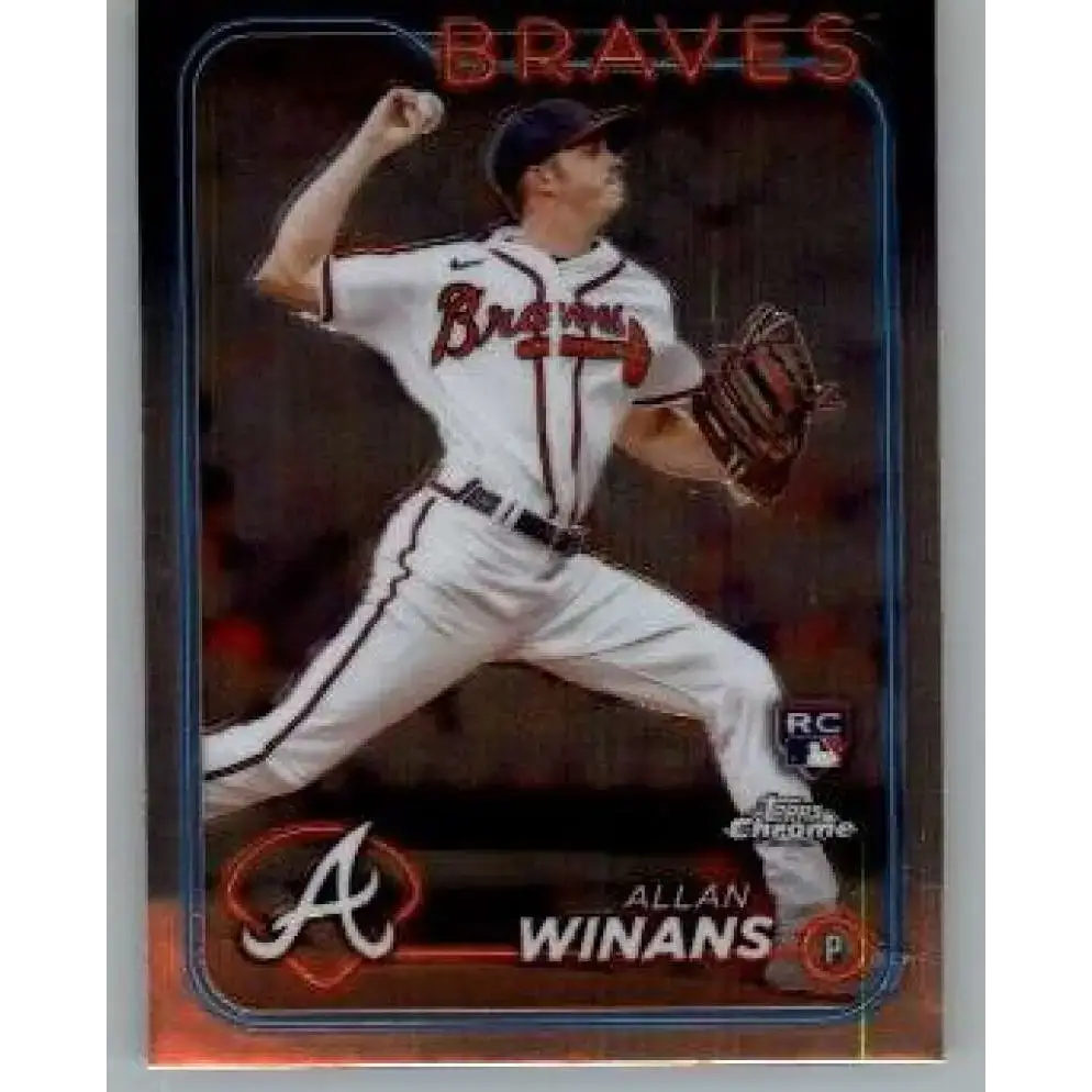 2024 Topps Chrome #249 Allan Winans NM-MT RC Rookie Atlanta Braves Baseball Card - Baseball Card Single
