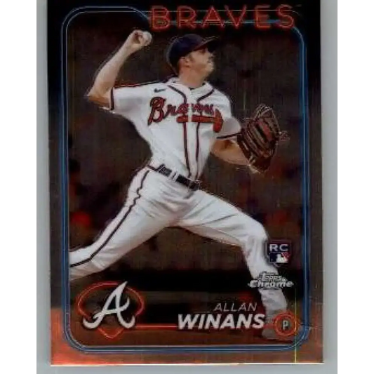 2024 Topps Chrome #249 Allan Winans NM-MT RC Rookie Atlanta Braves Baseball Card - Baseball Card Single