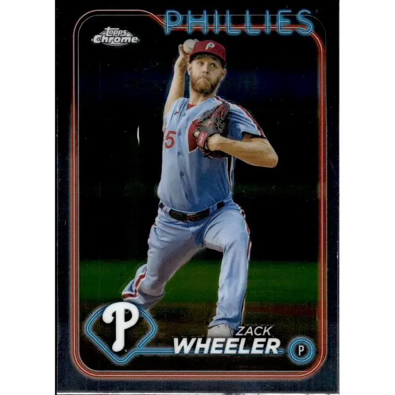 2024 Topps Chrome #25 Zack Wheeler NM-MT Philadelphia Phillies Baseball Card - Baseball Card Single