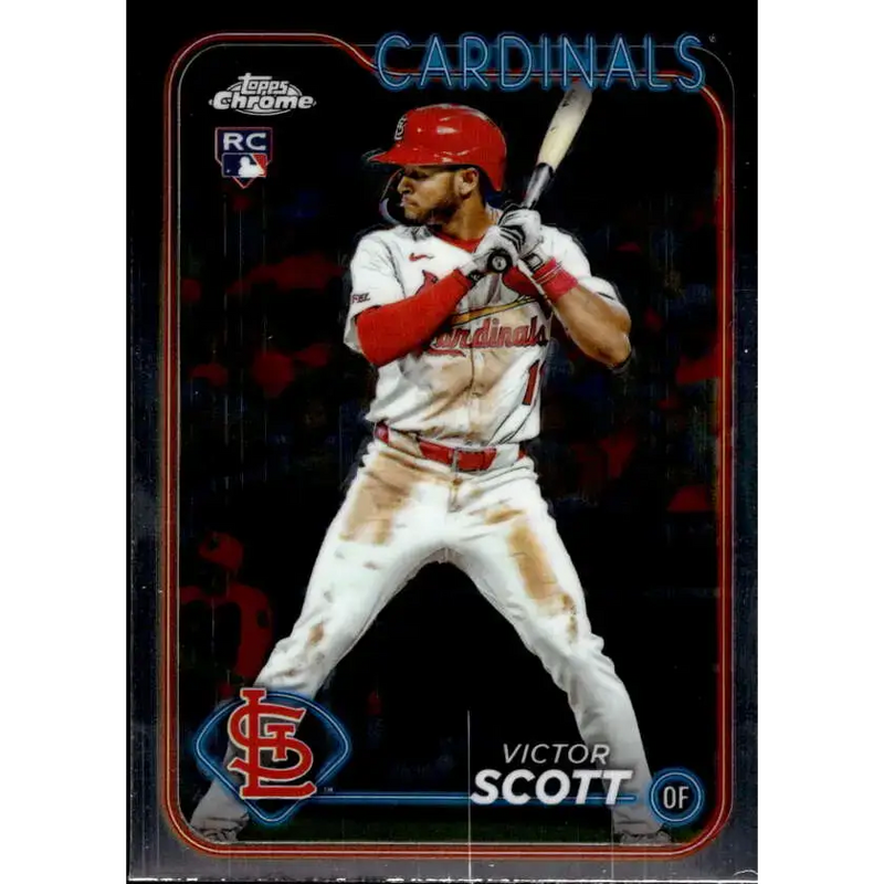 2024 Topps Chrome #251 Victor Scott NM-MT RC Rookie St Louis Cardinals Baseball Card - Baseball Card Single