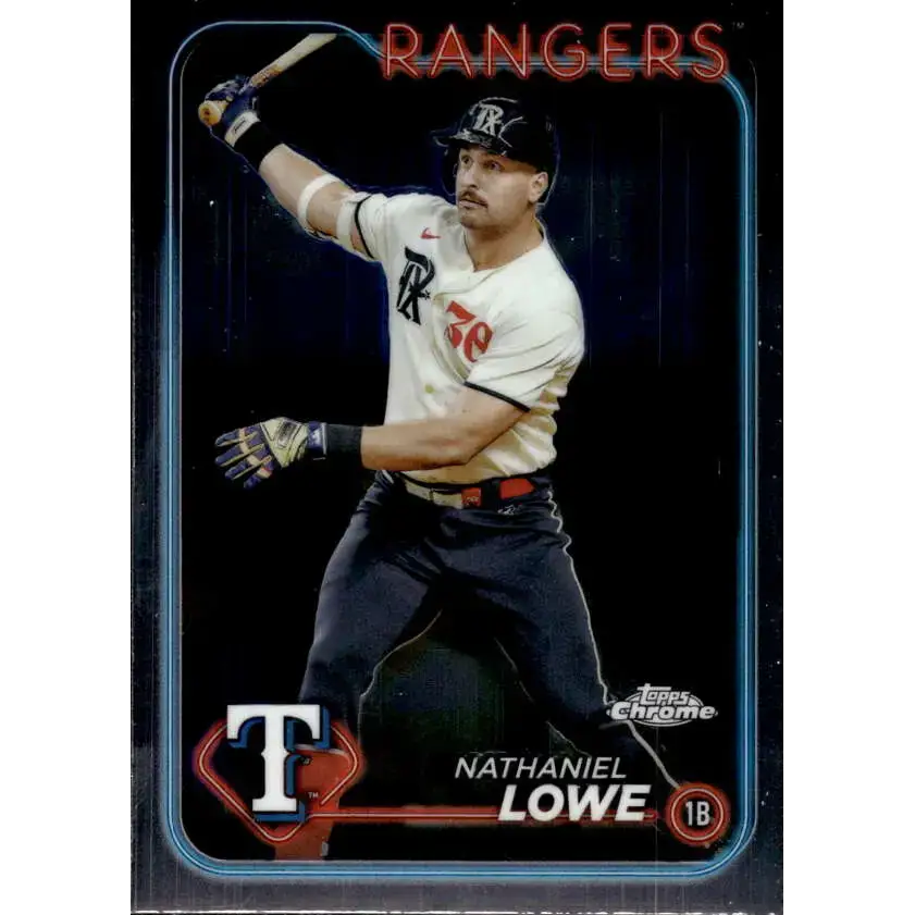 2024 Topps Chrome #252 Nathaniel Lowe NM-MT Texas Rangers Baseball Card - Baseball Card Single