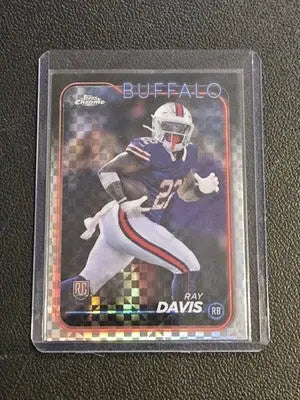 2024 Topps Chrome #253 Ray Davis X-Fractor - Football Card Single