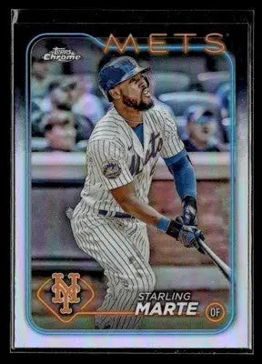 2024 Topps Chrome #257 Starling Marte Refractors - Baseball Card Single