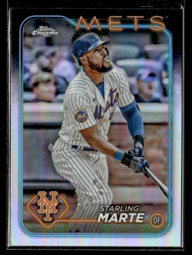 2024 Topps Chrome #257 Starling Marte Refractors - Baseball Card Single