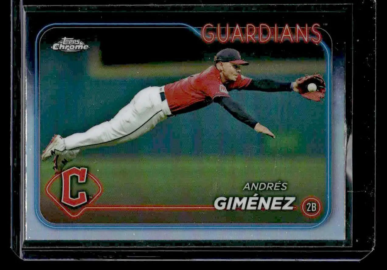 2024 Topps Chrome #259 Andrés Giménez Refractors - Baseball Card Single