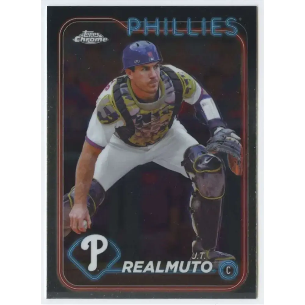 2024 Topps Chrome #261 J.T. Realmuto NM-MT Philadelphia Phillies Baseball Card - Baseball Card Single