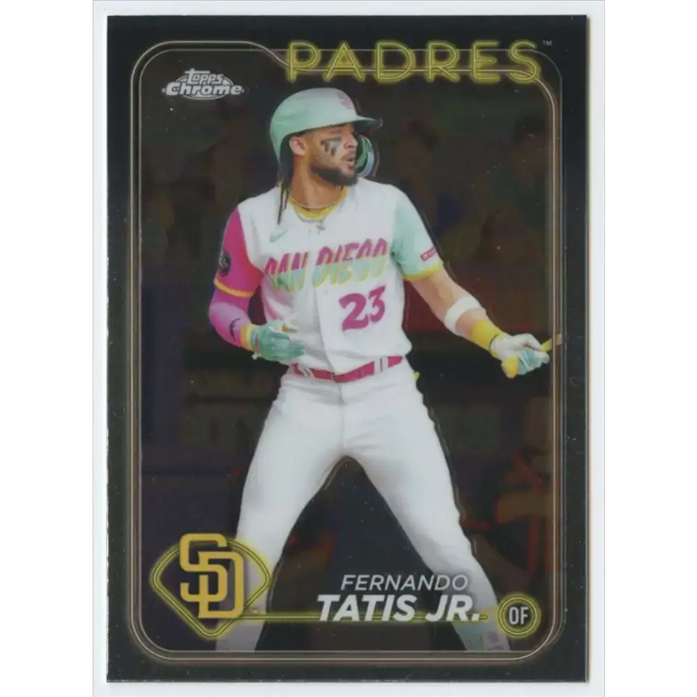 2024 Topps Chrome #263 Fernando Tatis Jr. NM-MT San Diego Padres Baseball Card - Baseball Card Single