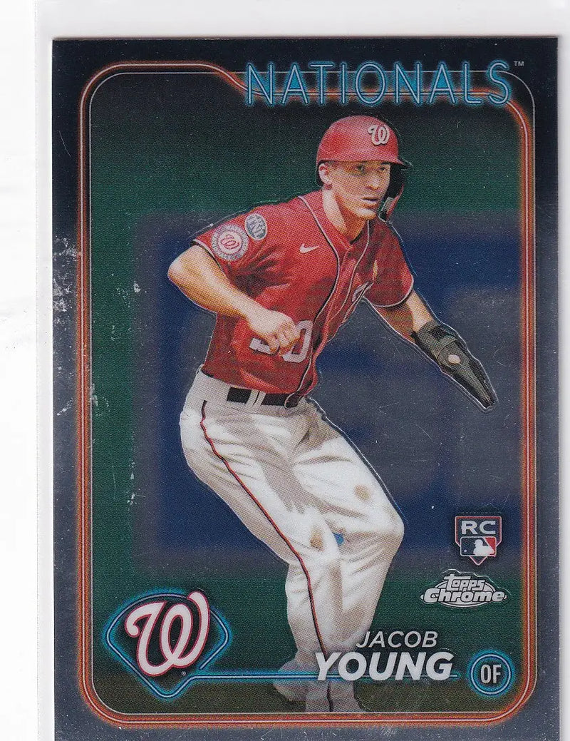 2024 TOPPS CHROME #264 JACOB YOUNG- WASHINGTON NATIONALS - Baseball Card Single