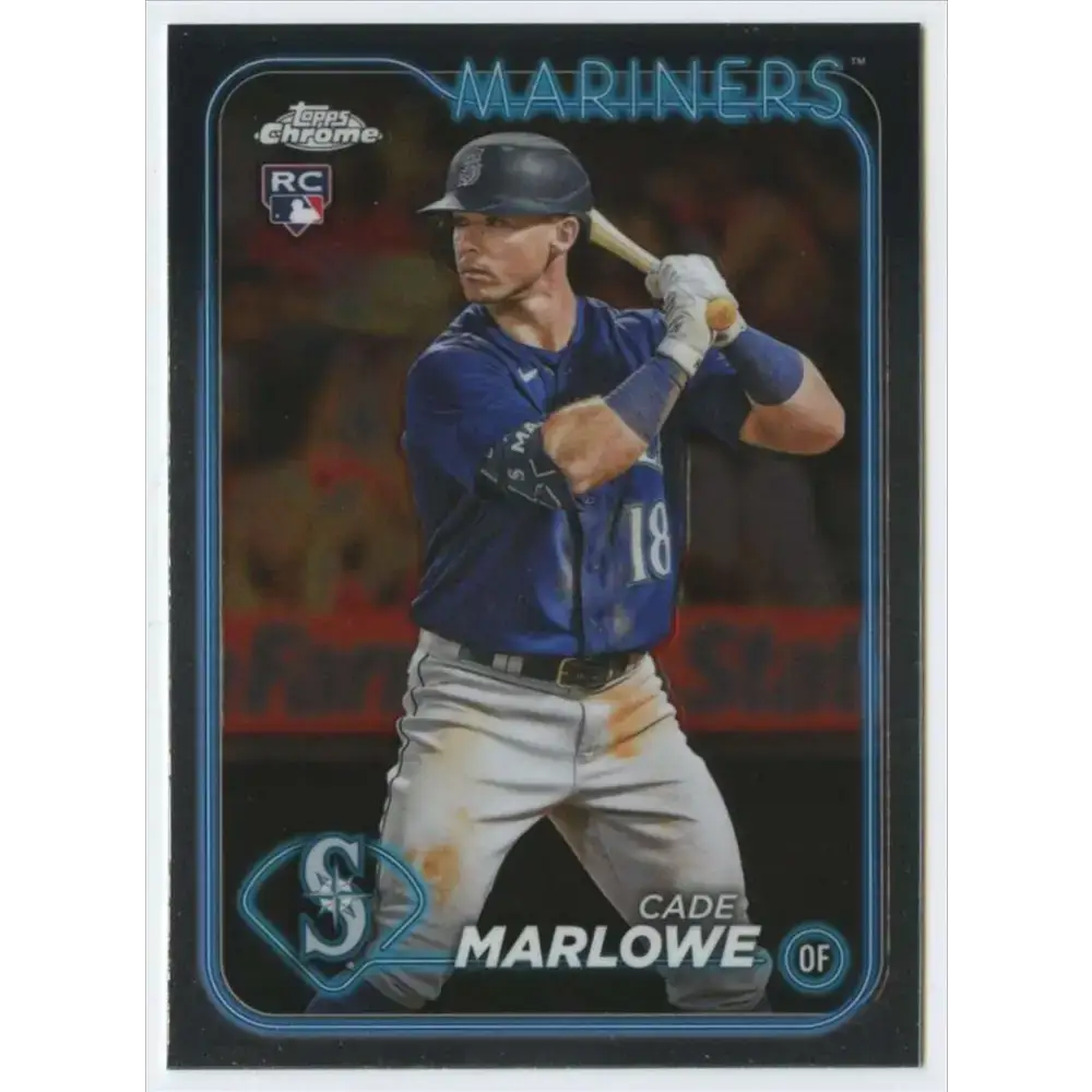 2024 Topps Chrome #266 Cade Marlowe NM-MT RC Rookie Seattle Mariners Baseball Card - Baseball Card Single
