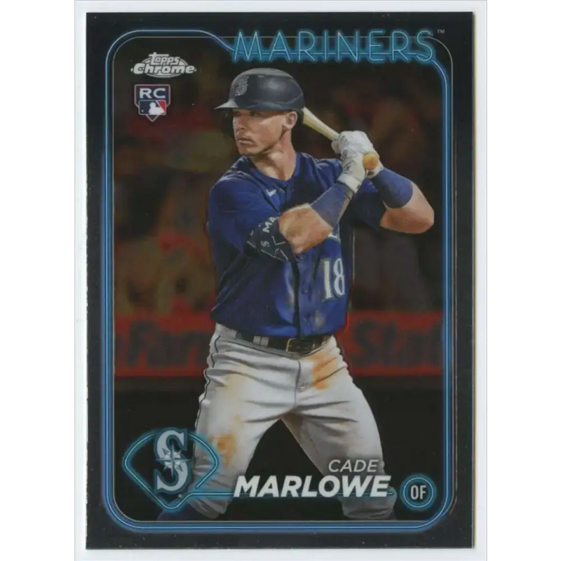 2024 Topps Chrome #266 Cade Marlowe NM-MT RC Rookie Seattle Mariners Baseball Card - Baseball Card Single