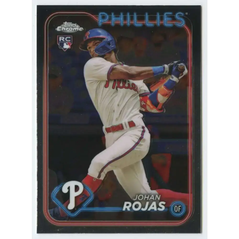 2024 Topps Chrome #273 Johan Rojas NM-MT RC Rookie Philadelphia Phillies Baseball Card - Baseball Card Single