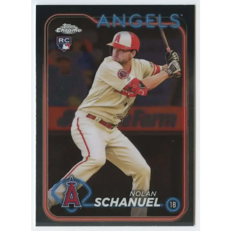 2024 Topps Chrome #274 Nolan Schanuel NM-MT RC Rookie Los Angeles Angels Baseball Card - Baseball Card Single