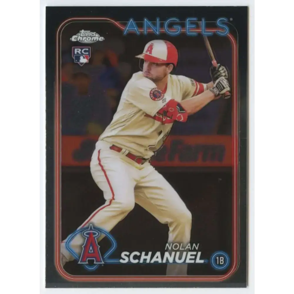 2024 Topps Chrome #274 Nolan Schanuel NM-MT RC Rookie Los Angeles Angels Baseball Card - Baseball Card Single